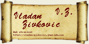 Vladan Živković vizit kartica